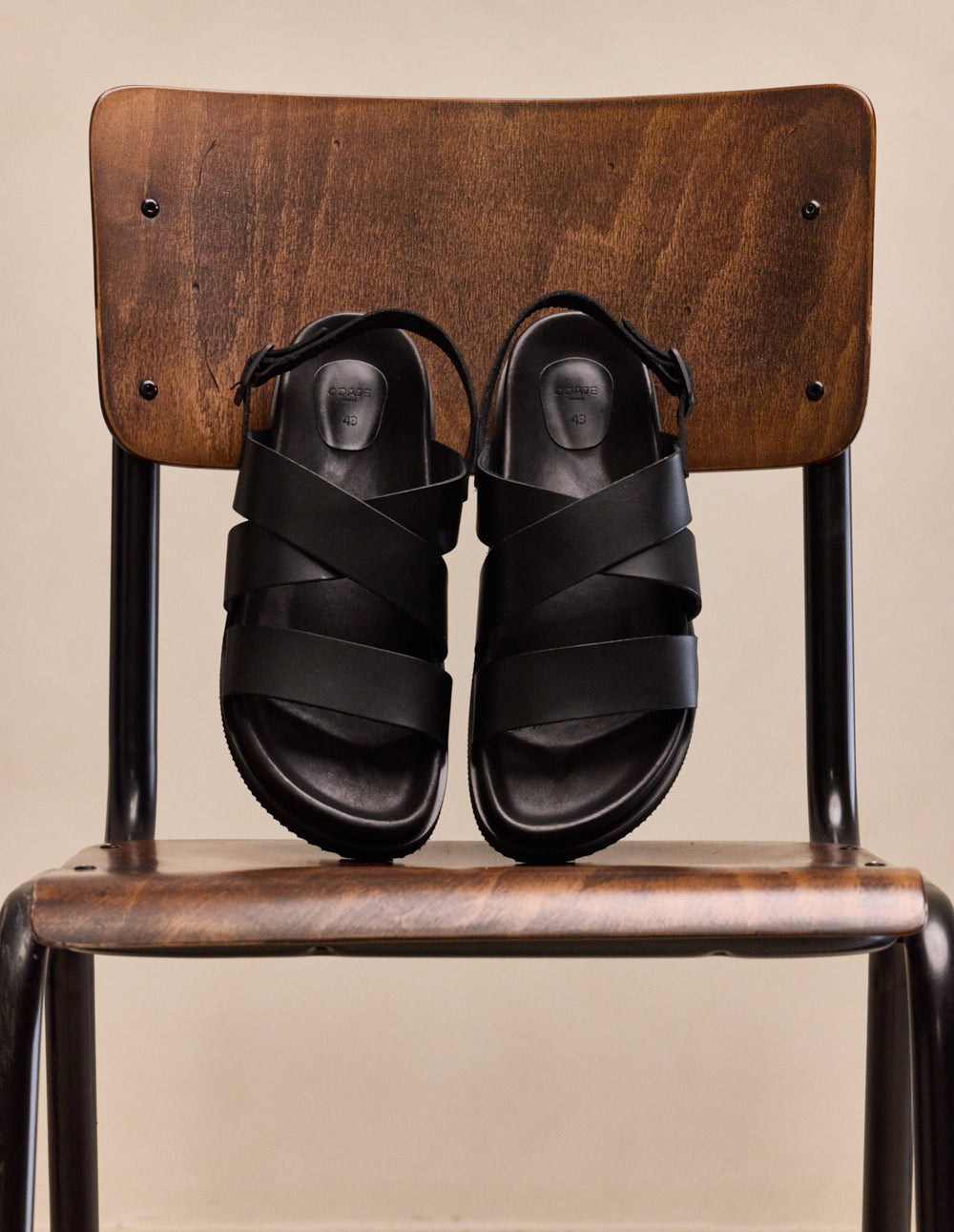 Sandales Davao - Cuir noir