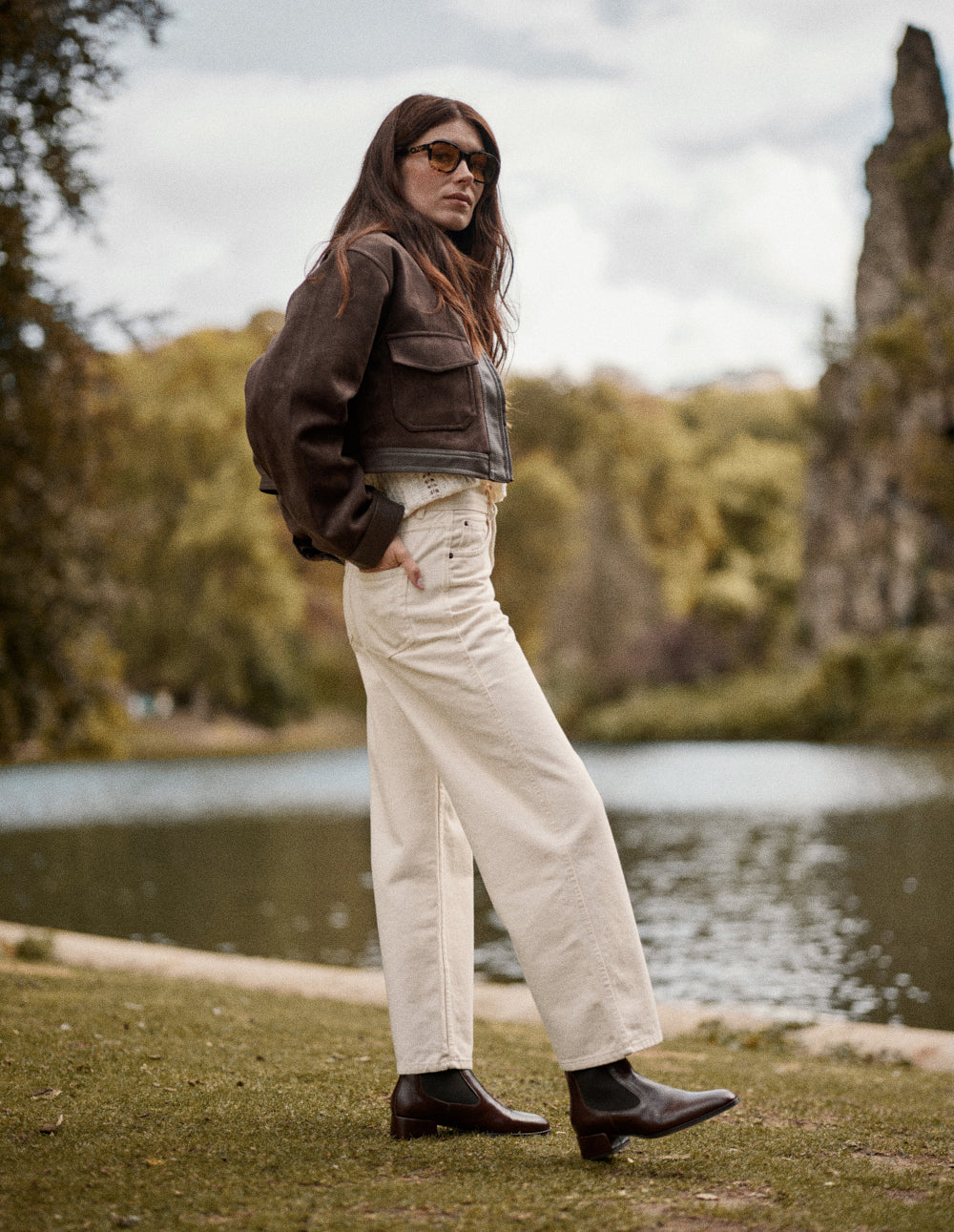 Bottines Delina - Cuir marron