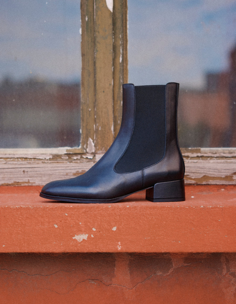 Delina ankle boots - Black leather