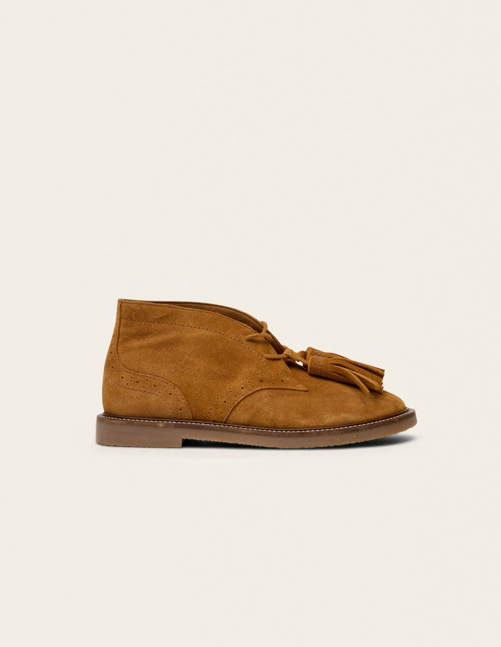 Dezi lace-up ankle boots - Amber suede