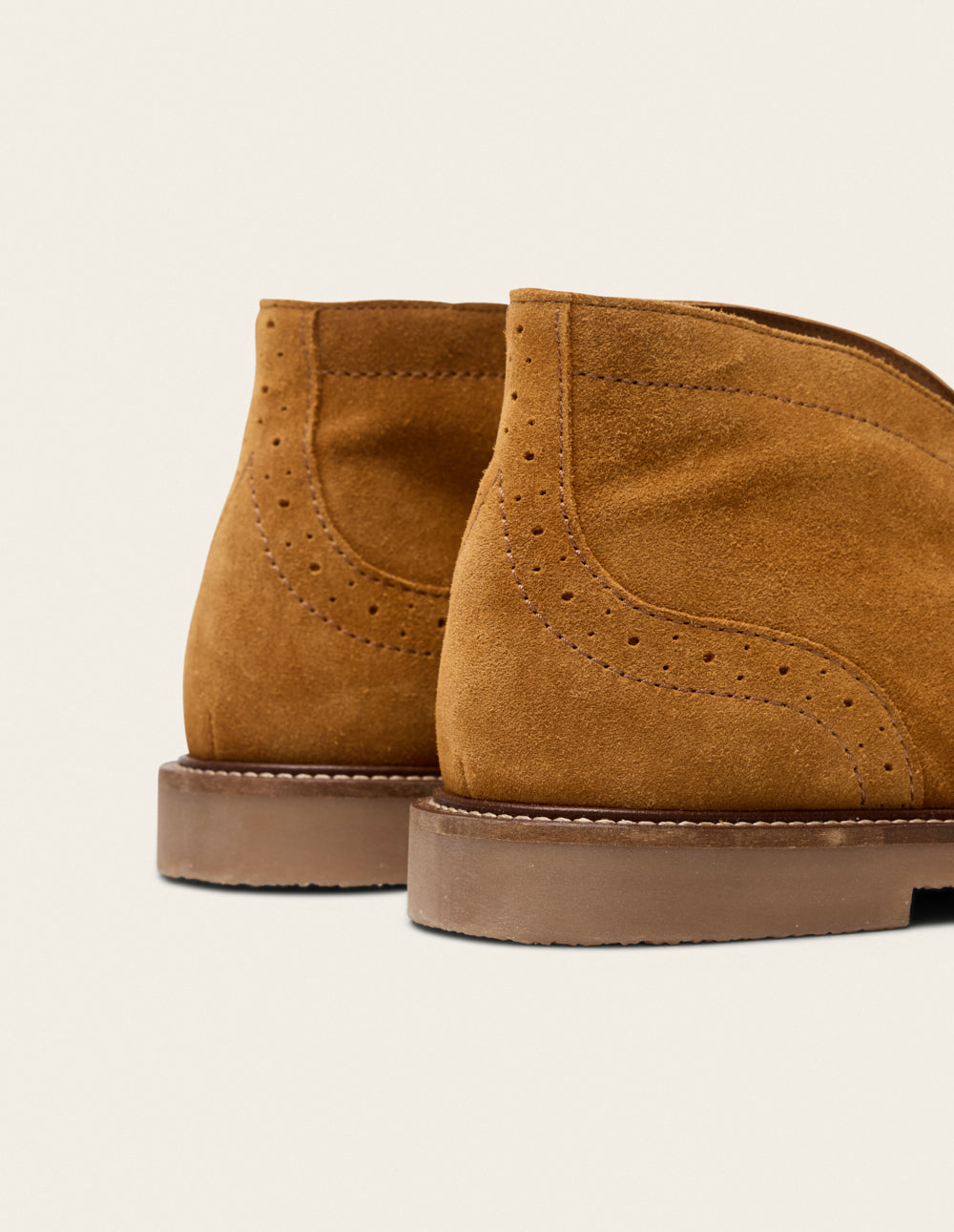 Dezi lace-up ankle boots - Amber suede