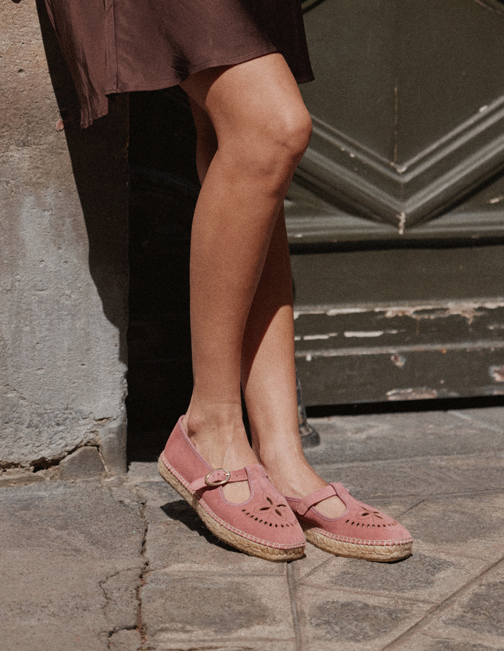 Dina espadrilles - Pink suede