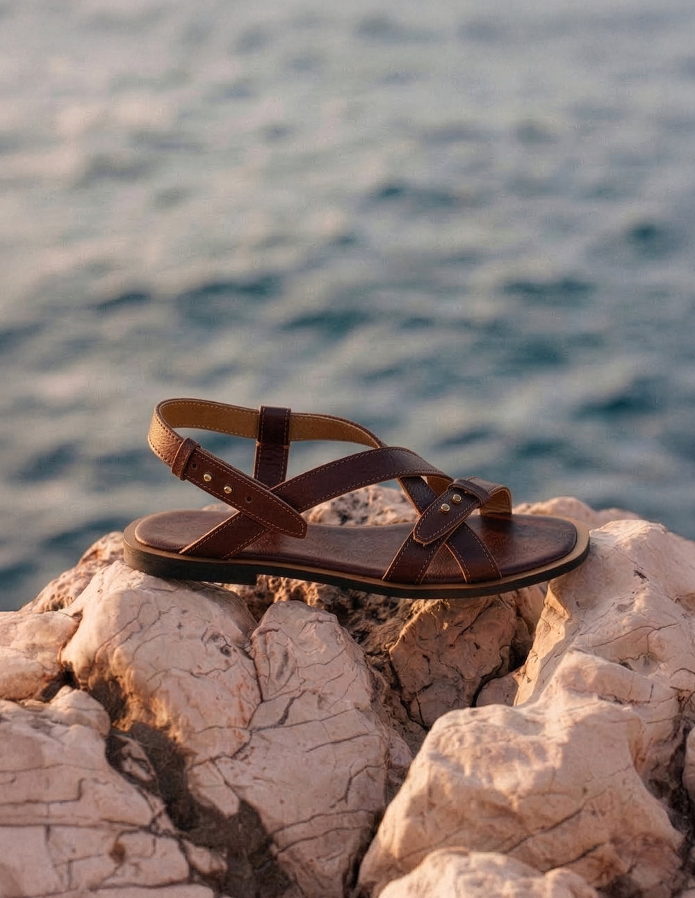 Dioni Sandals - Brown Leather