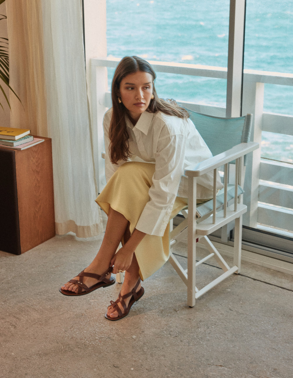 Dioni Sandals - Brown Leather