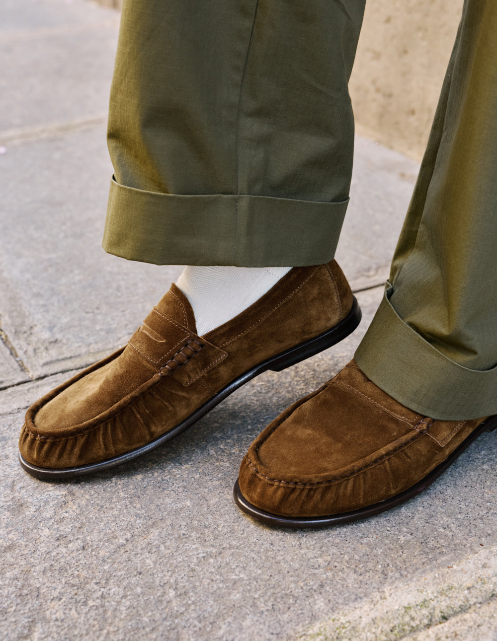 Doni loafers - Khaki suede