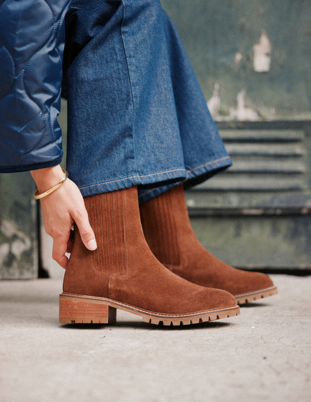 Dorianne ankle boots - Brown suede