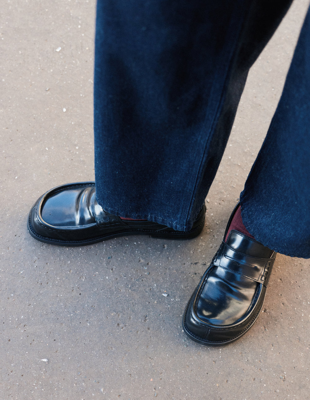 Faris loafers - Black Box Leather