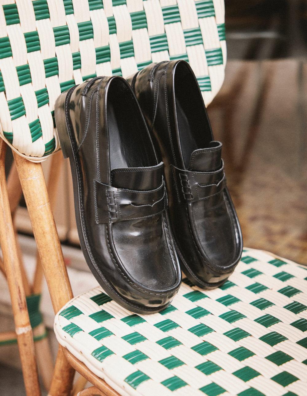 Mocassins Faris - Cuir box noir