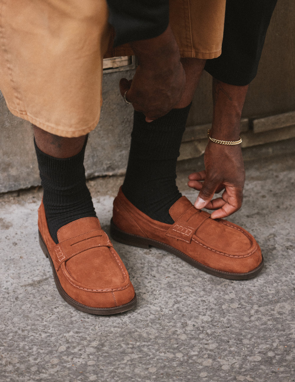 Mocassins Faris - Nubuck cognac