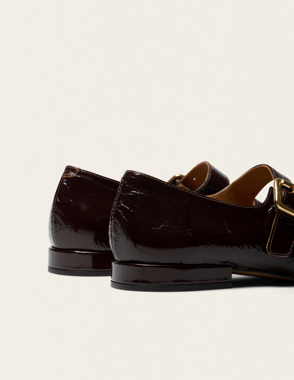 Fazo ballet flats - Brown Pleated Leather