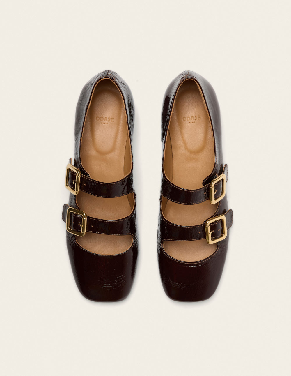 Fazo ballet flats - Brown Pleated Leather