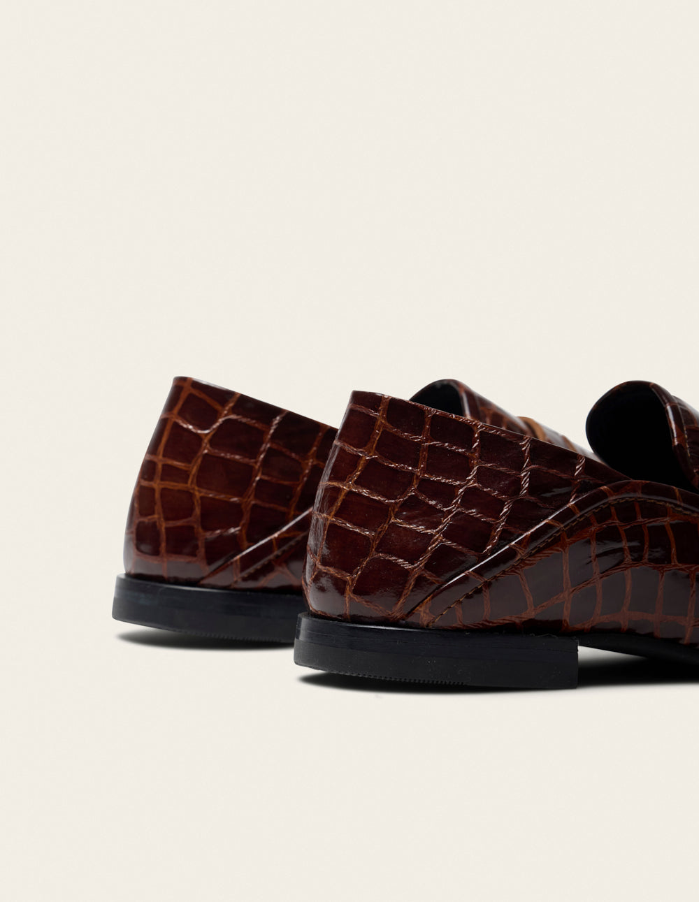 Mocassins Gema - Cuir croco marron