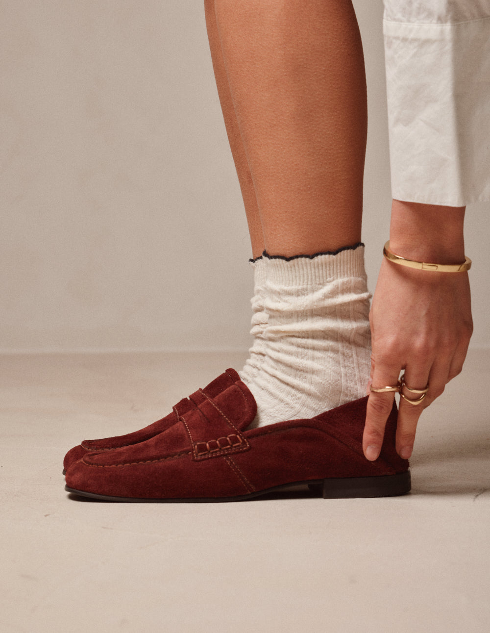 Mocassins Gema - Suède acajou