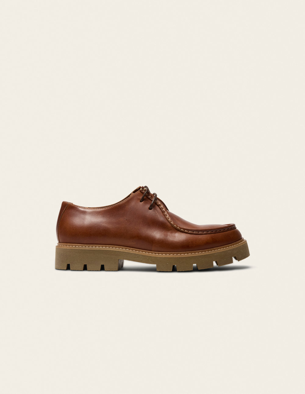 Gontran derby - Cognac Leather