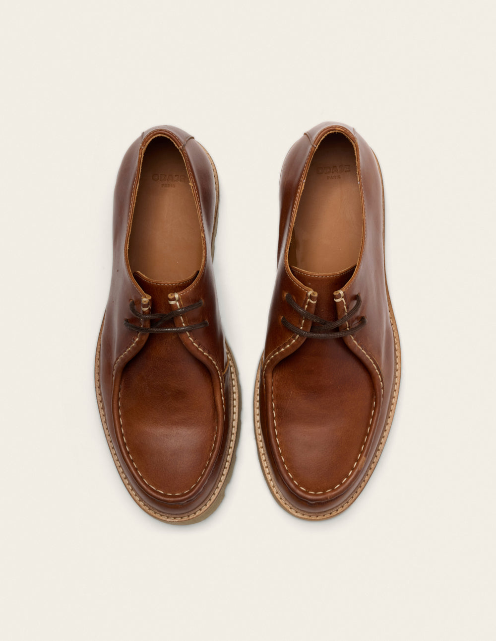 Gontran derby - Cognac Leather