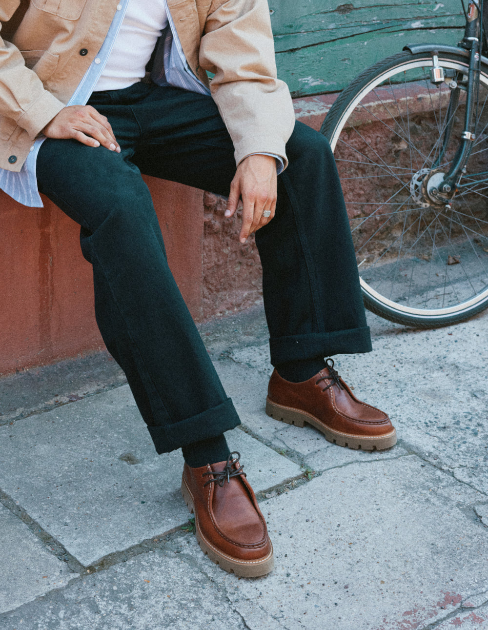 Gontran derby - Cognac Leather