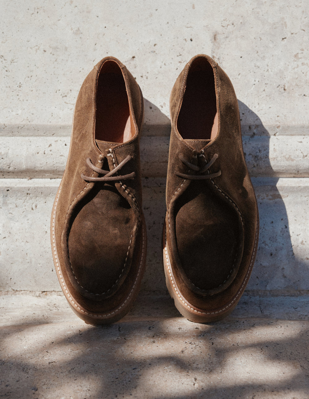 Derbies Gontran - Suède huilé taupe