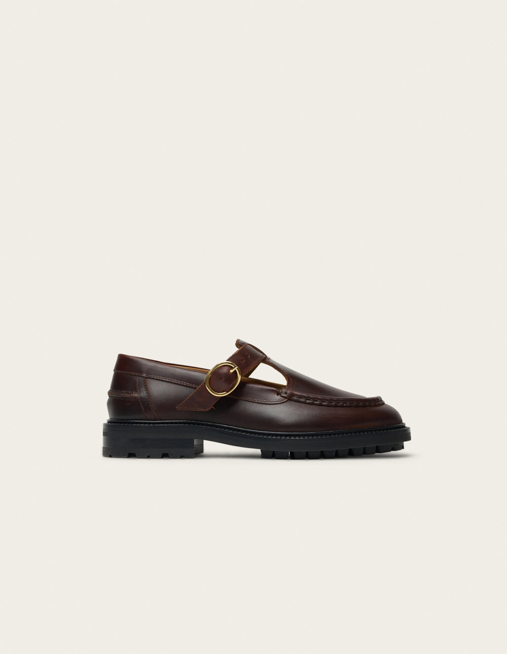 Derbies Ayro - Cuir pull-up marron