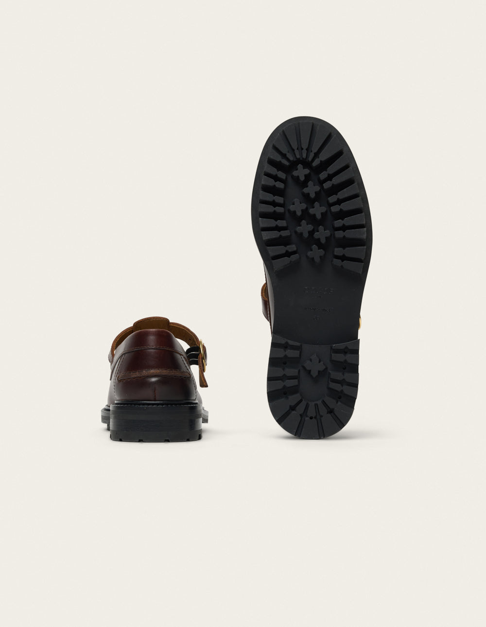 Derbies Ayro - Cuir pull-up marron
