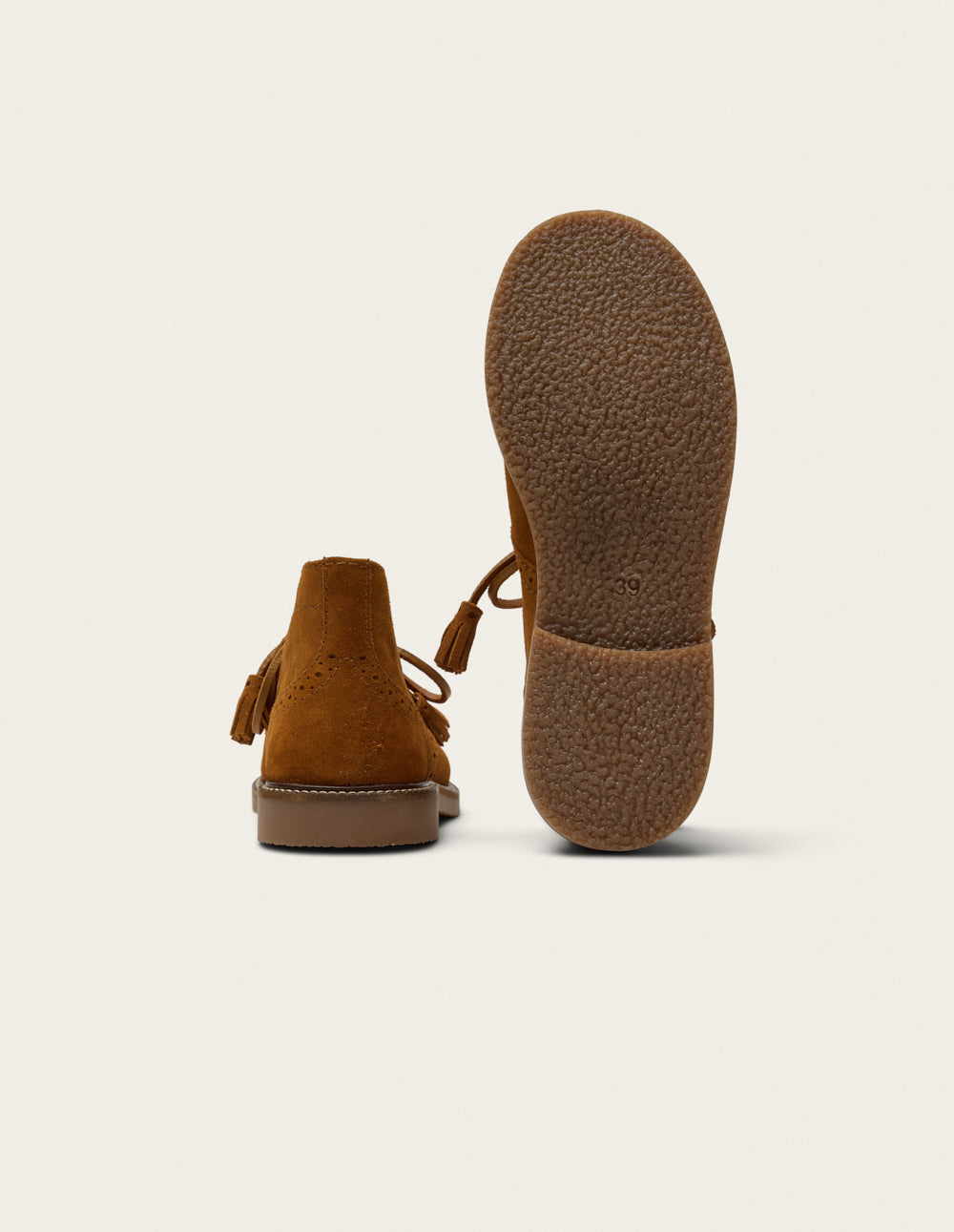 Dezi lace-up ankle boots - Amber suede