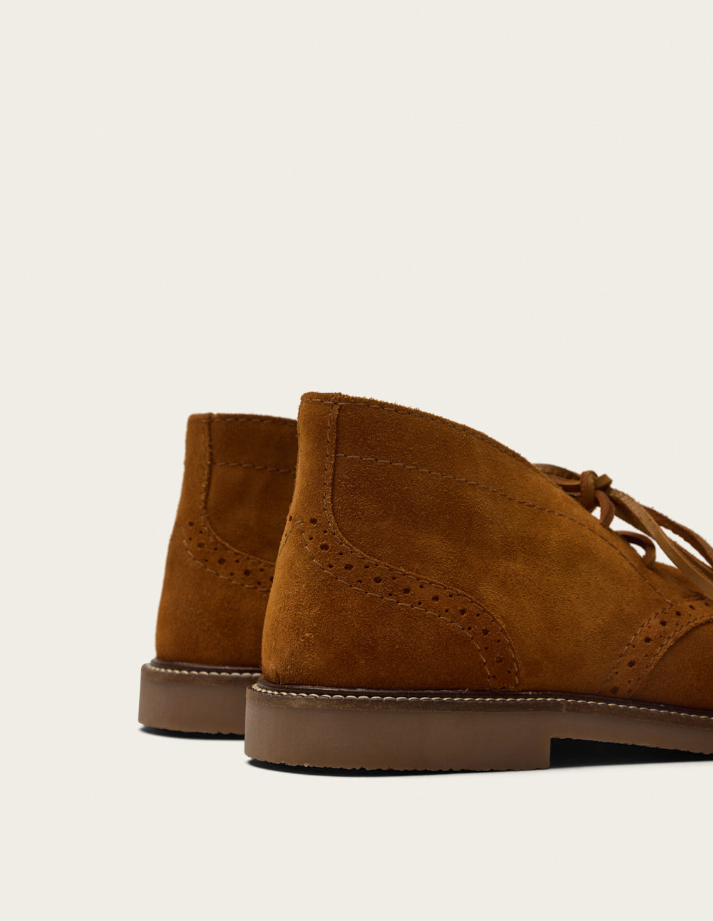 Dezi lace-up ankle boots - Amber suede
