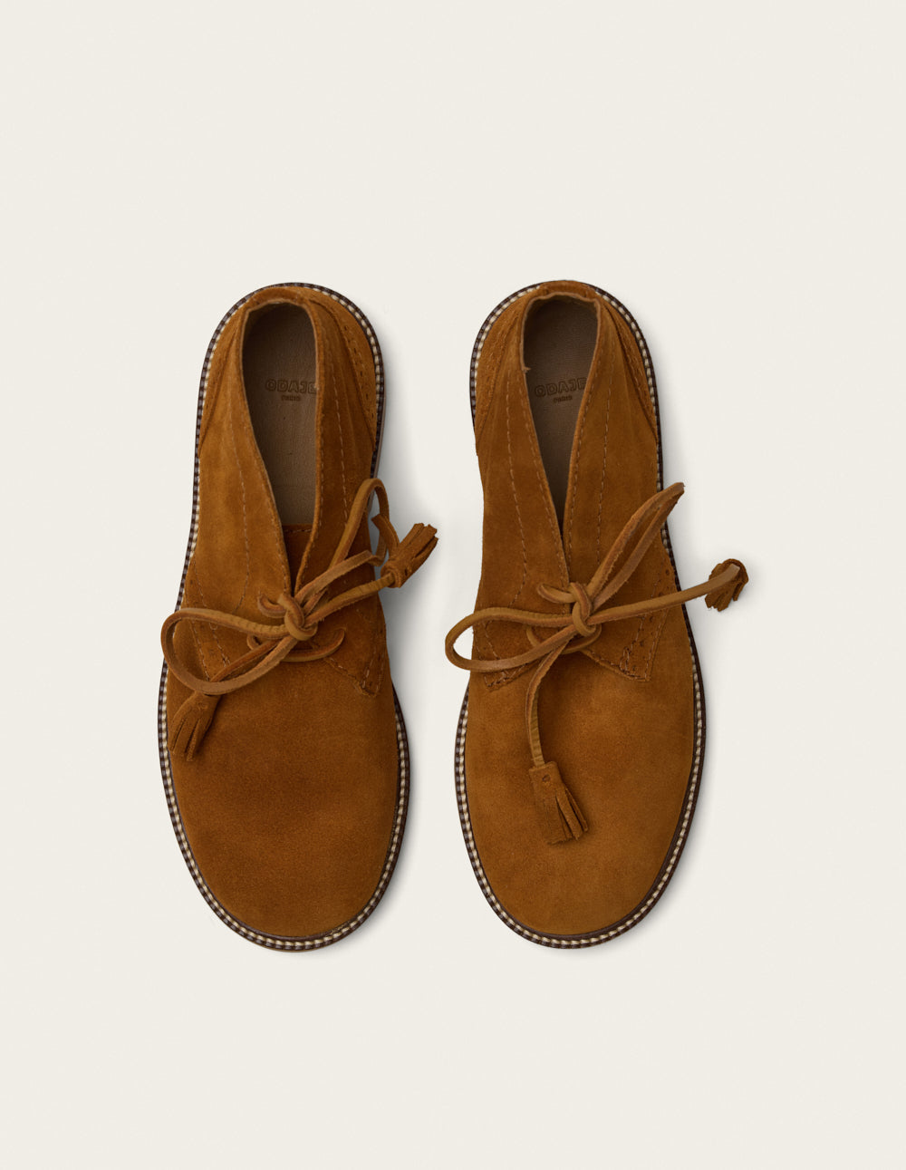 Dezi lace-up ankle boots - Amber suede