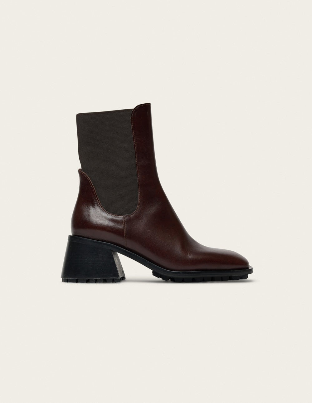 Bottines à talons Ezia - Cuir marron