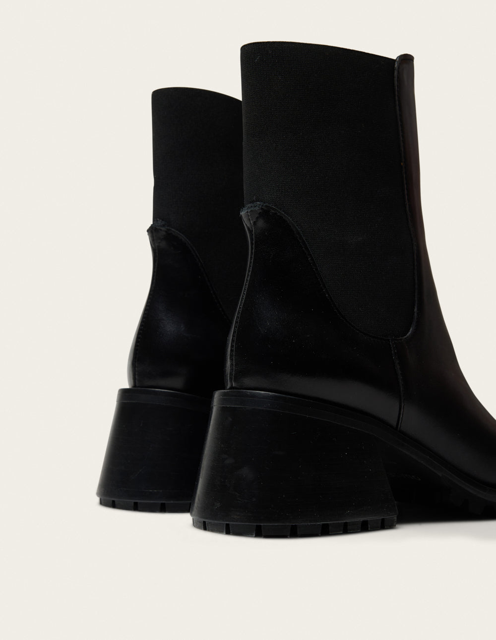 Ezia heeled ankle boots - Black leather