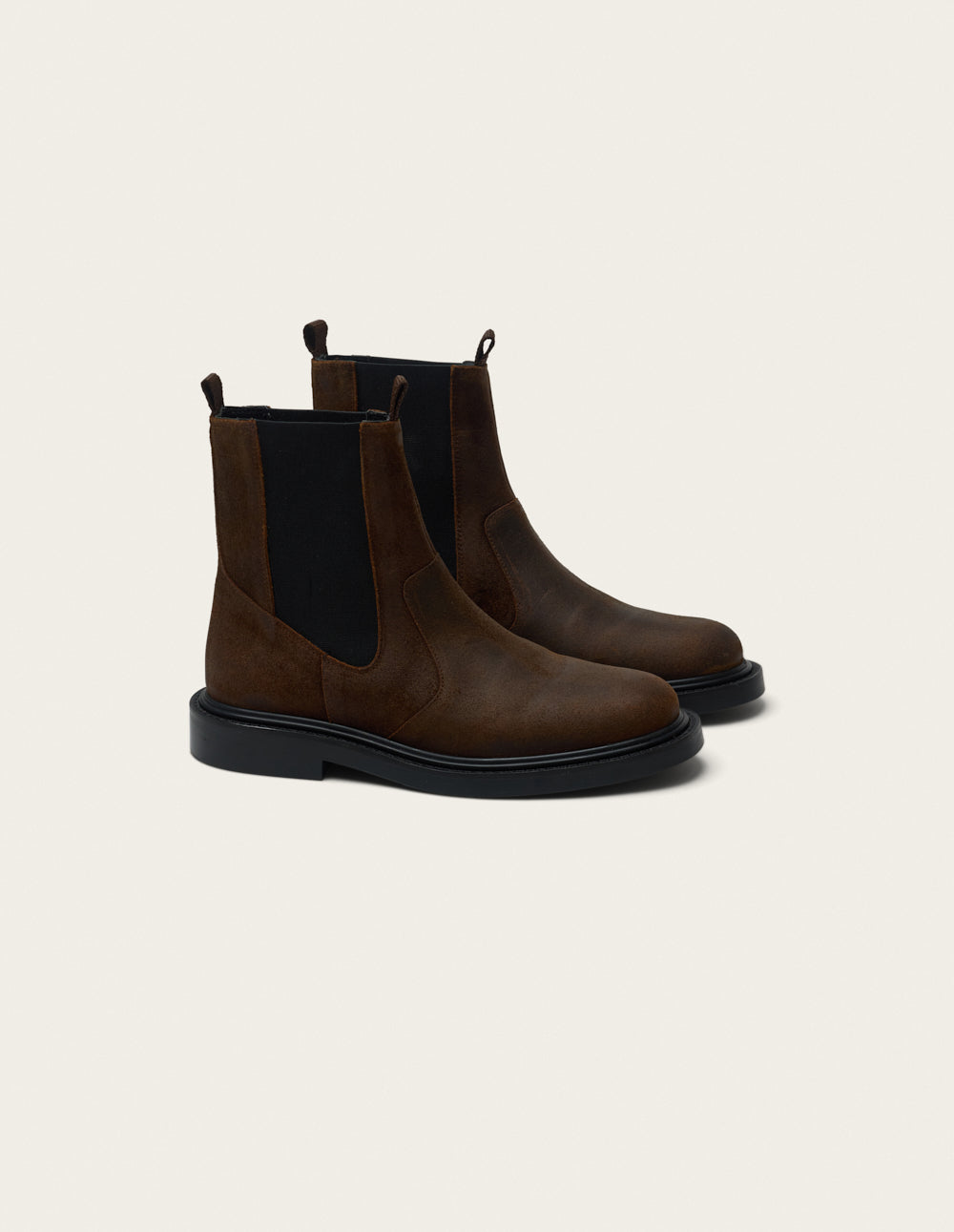 Bottines Milea - Suède huilé marron foncé