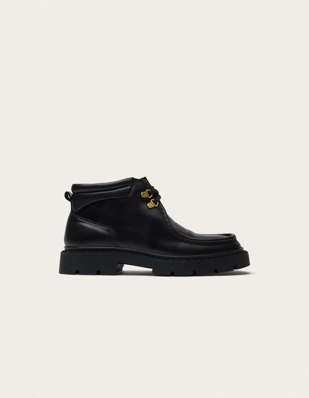 Bottines à lacets Nali - Cuir noir