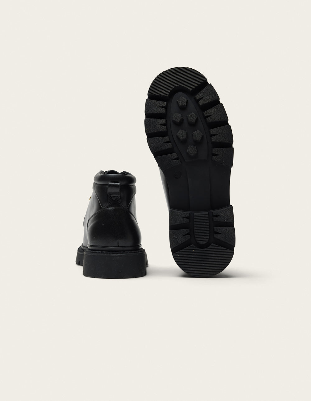 Bottines à lacets Nali - Cuir noir