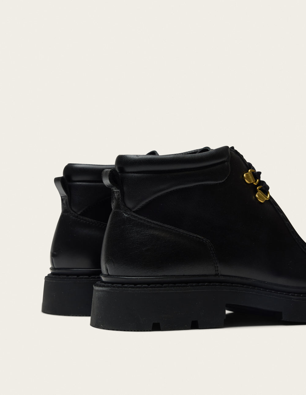 Bottines à lacets Nali - Cuir noir