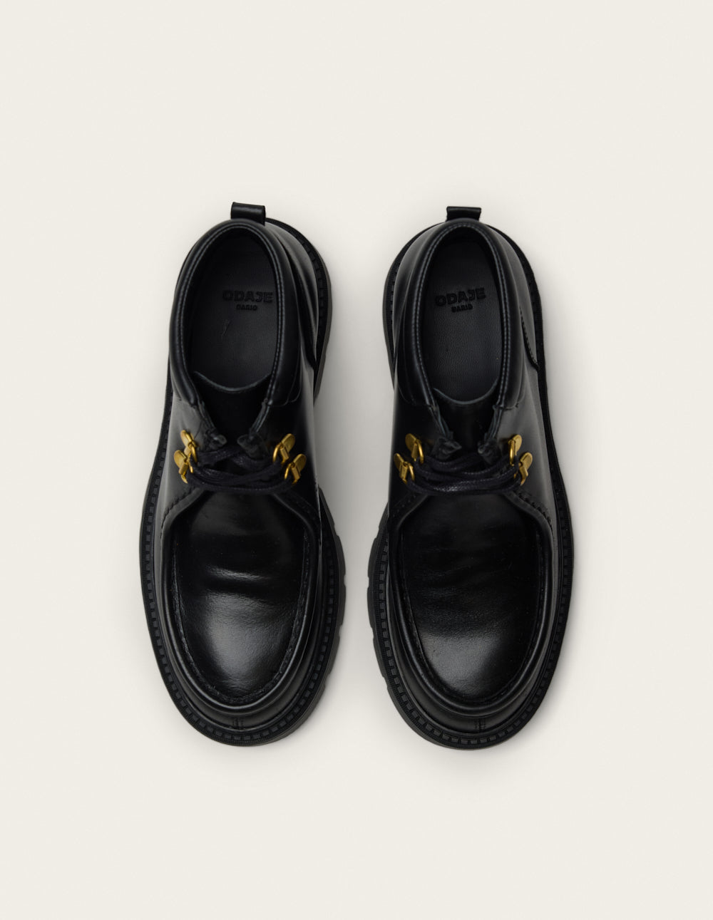 Bottines à lacets Nali - Cuir noir
