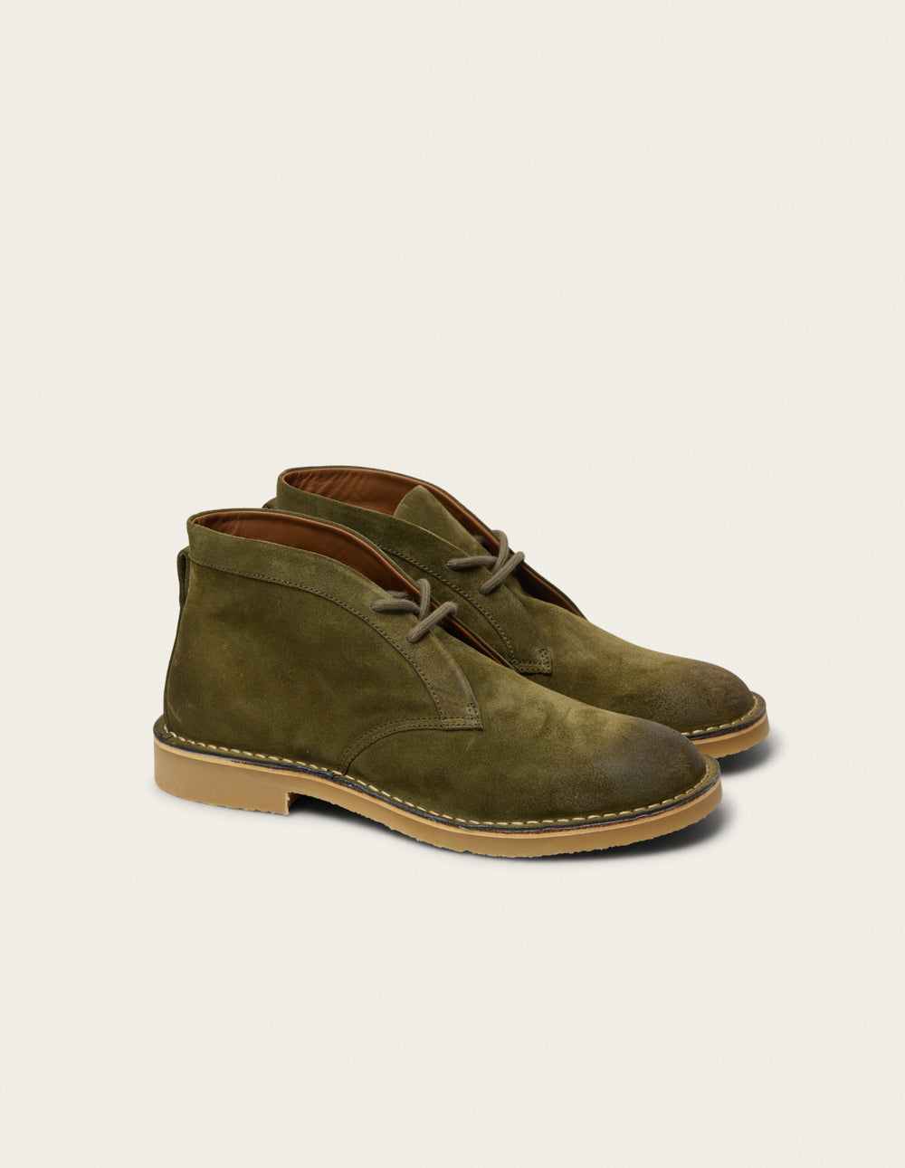Bottines Navel - Suède huilé kaki