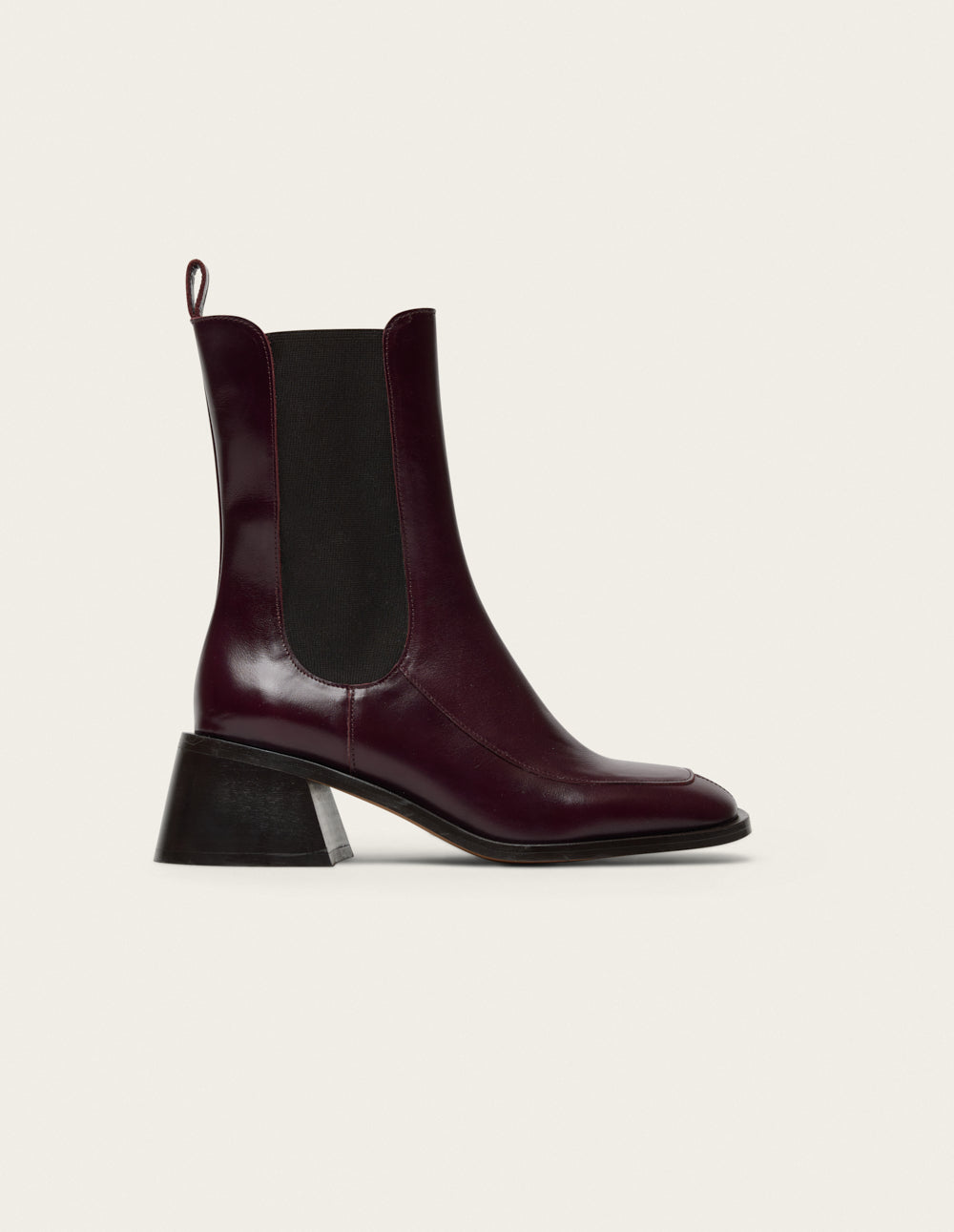 Bottines à talons Toli - Cuir prune
