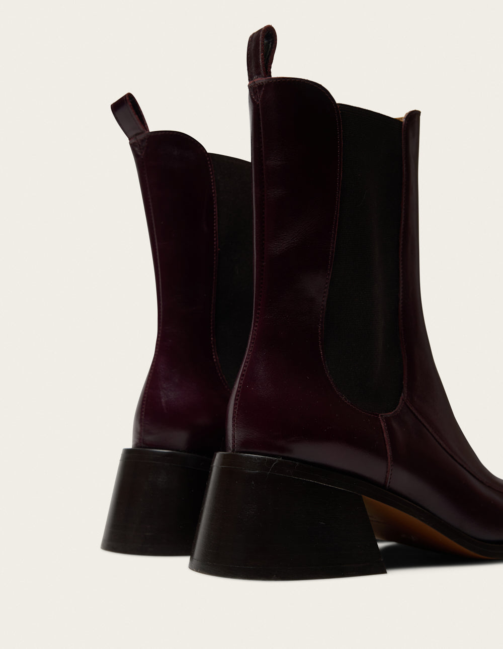 Bottines à talons Toli - Cuir prune