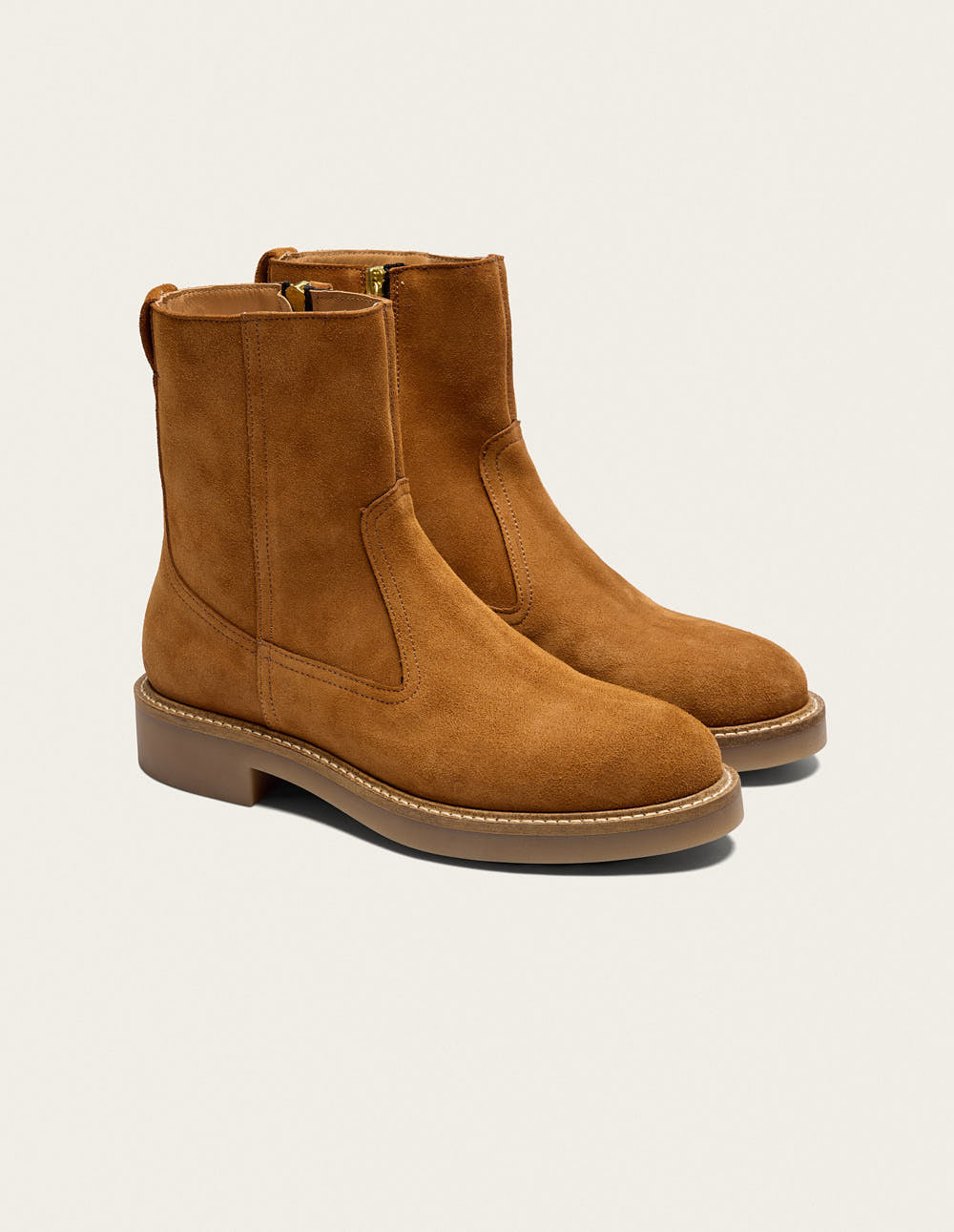 Aris Ankle Boots - Amber Suede