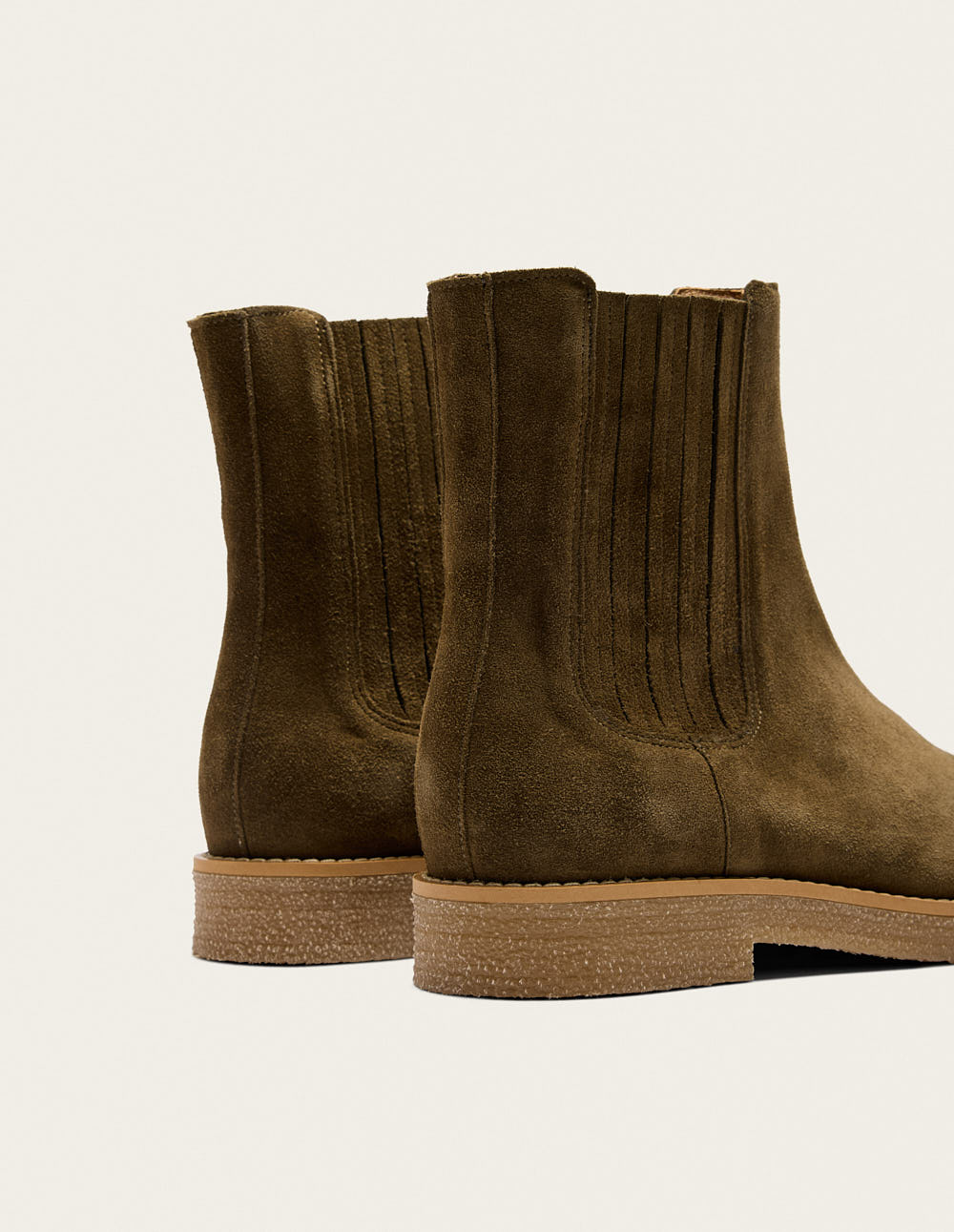Bottines Isaure - Suède kaki