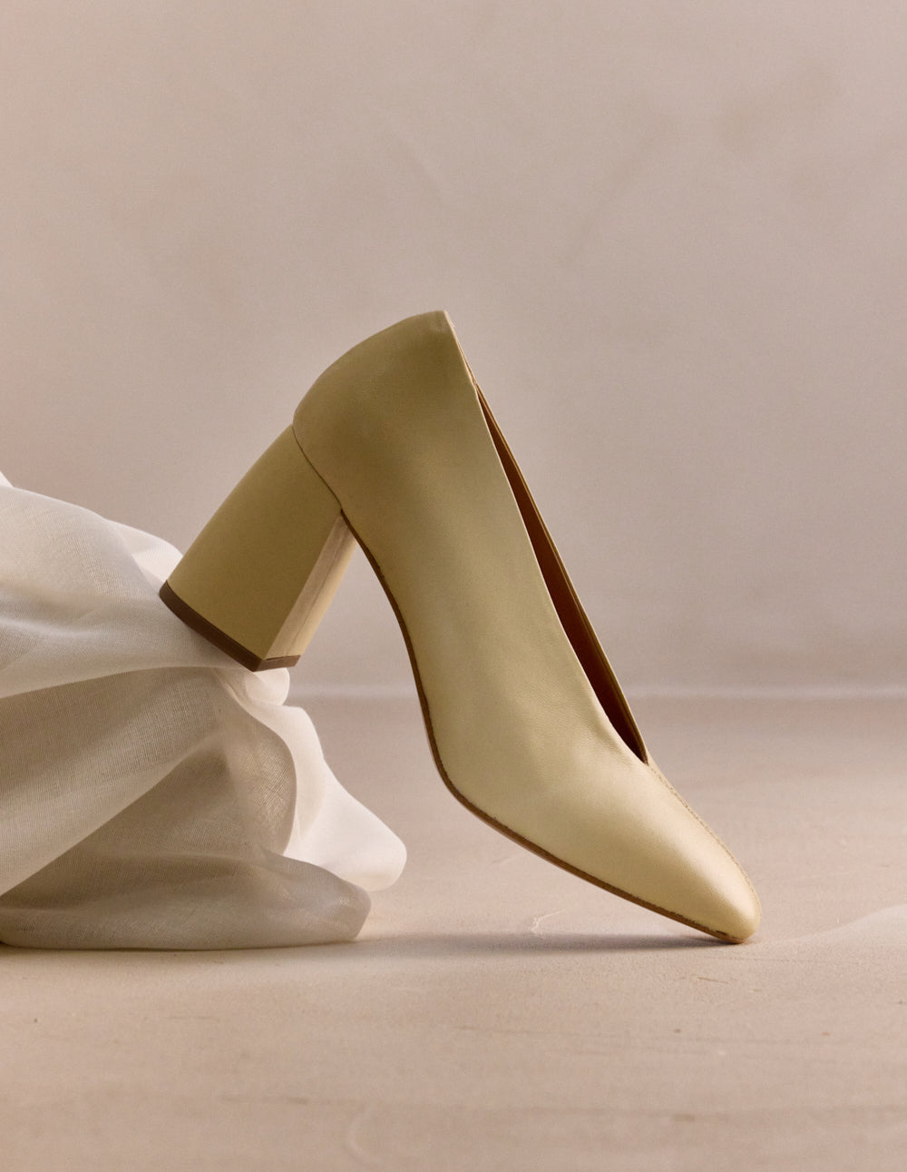 Escarpins Ilamis - Cuir amande