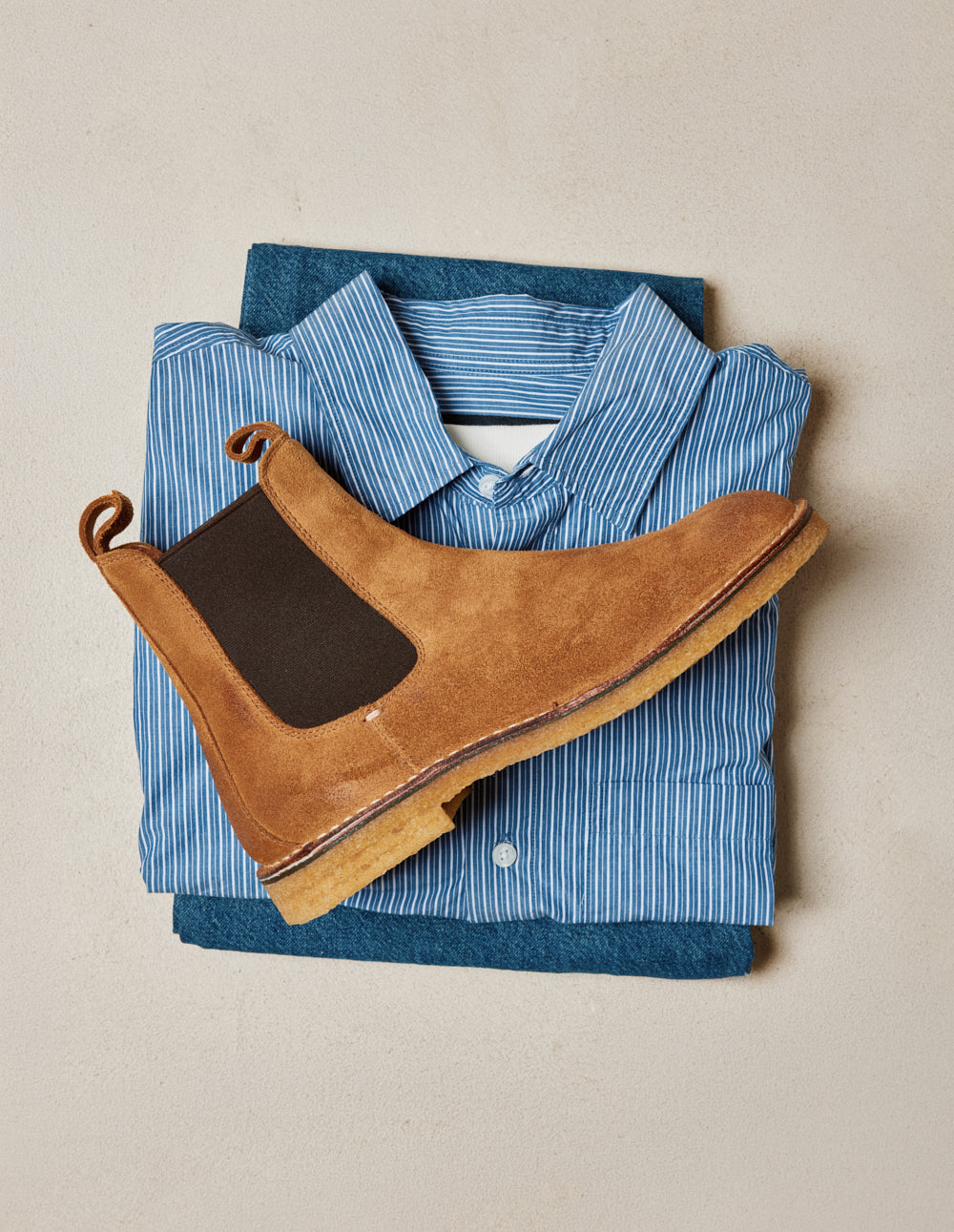 Bottines Iriel - Suède huilé cognac