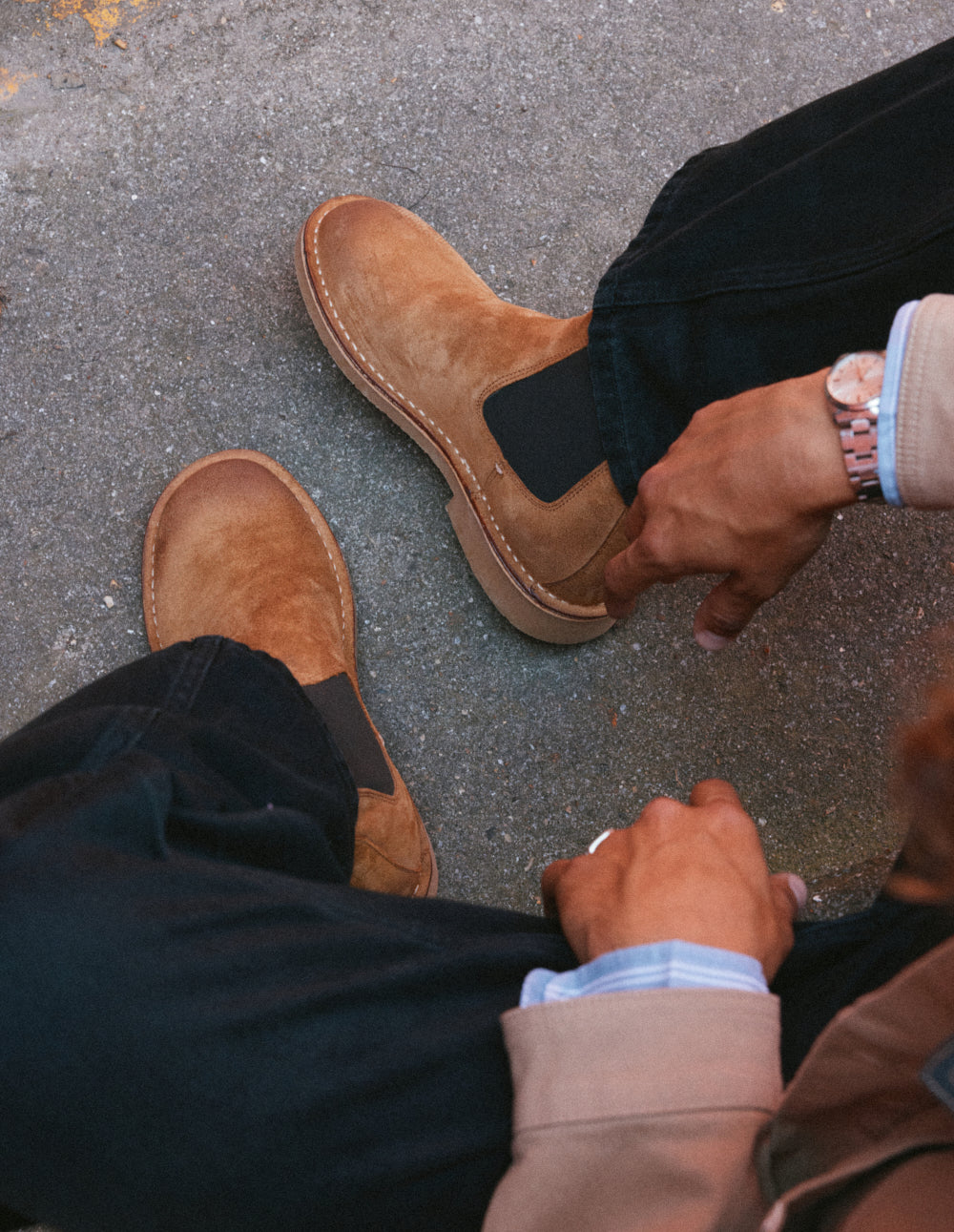 Iriel ankle boots - Cognac oiled suede