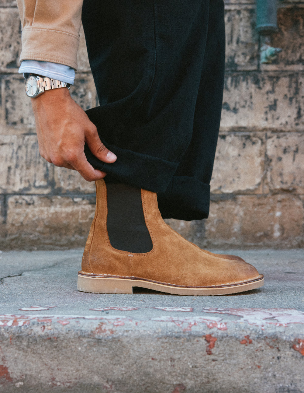 Iriel ankle boots - Cognac oiled suede