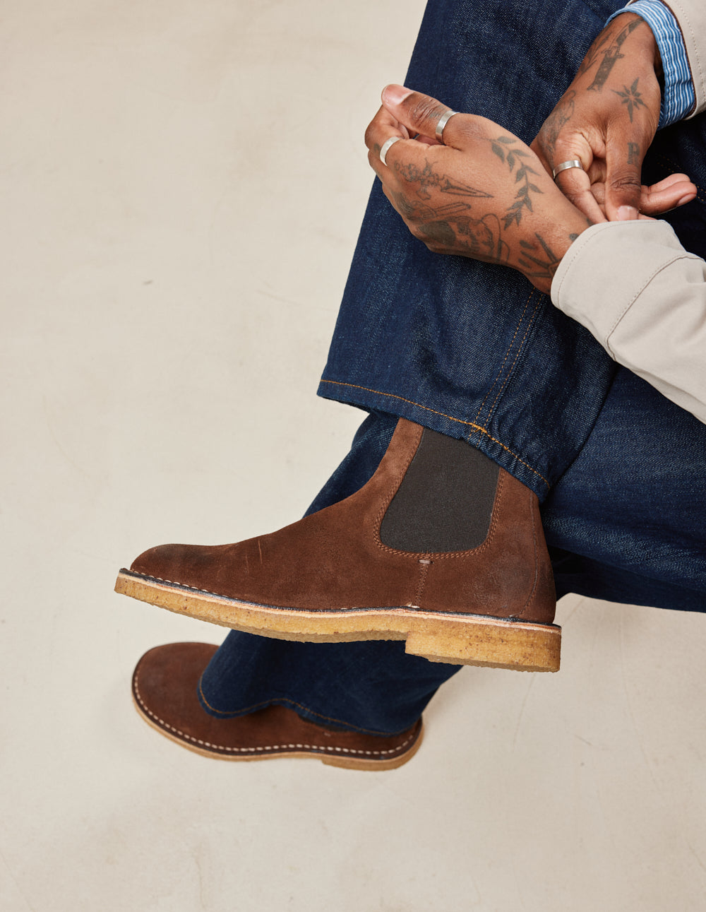 Iriel ankle boots - Brown oiled suede