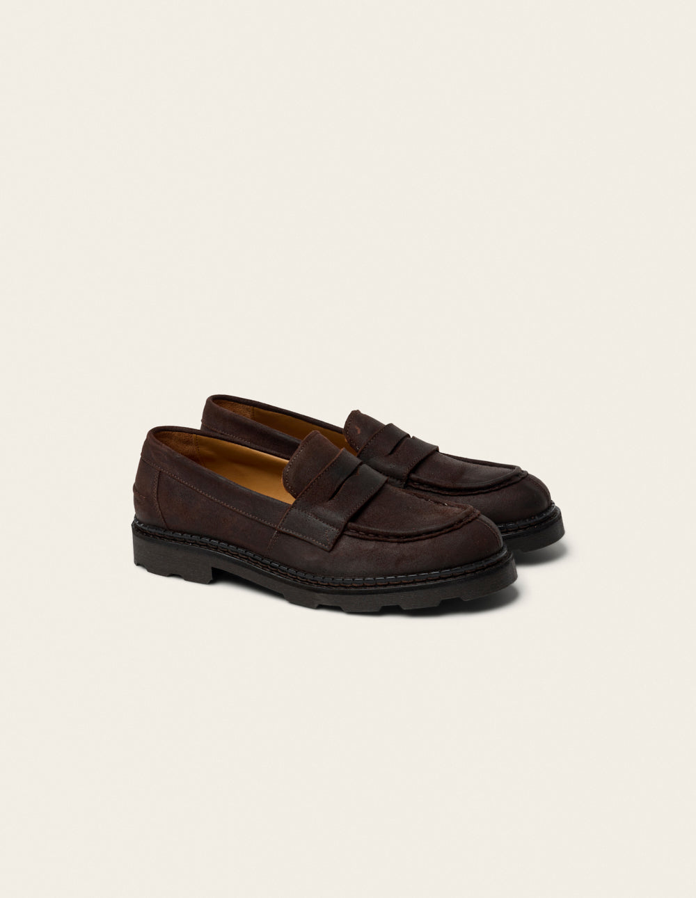 Izro loafers - Brown oiled suede
