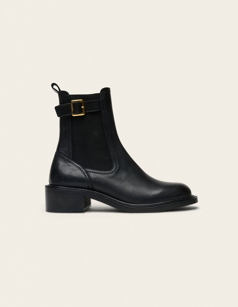 Bottines à talons Jaya - Cuir noir