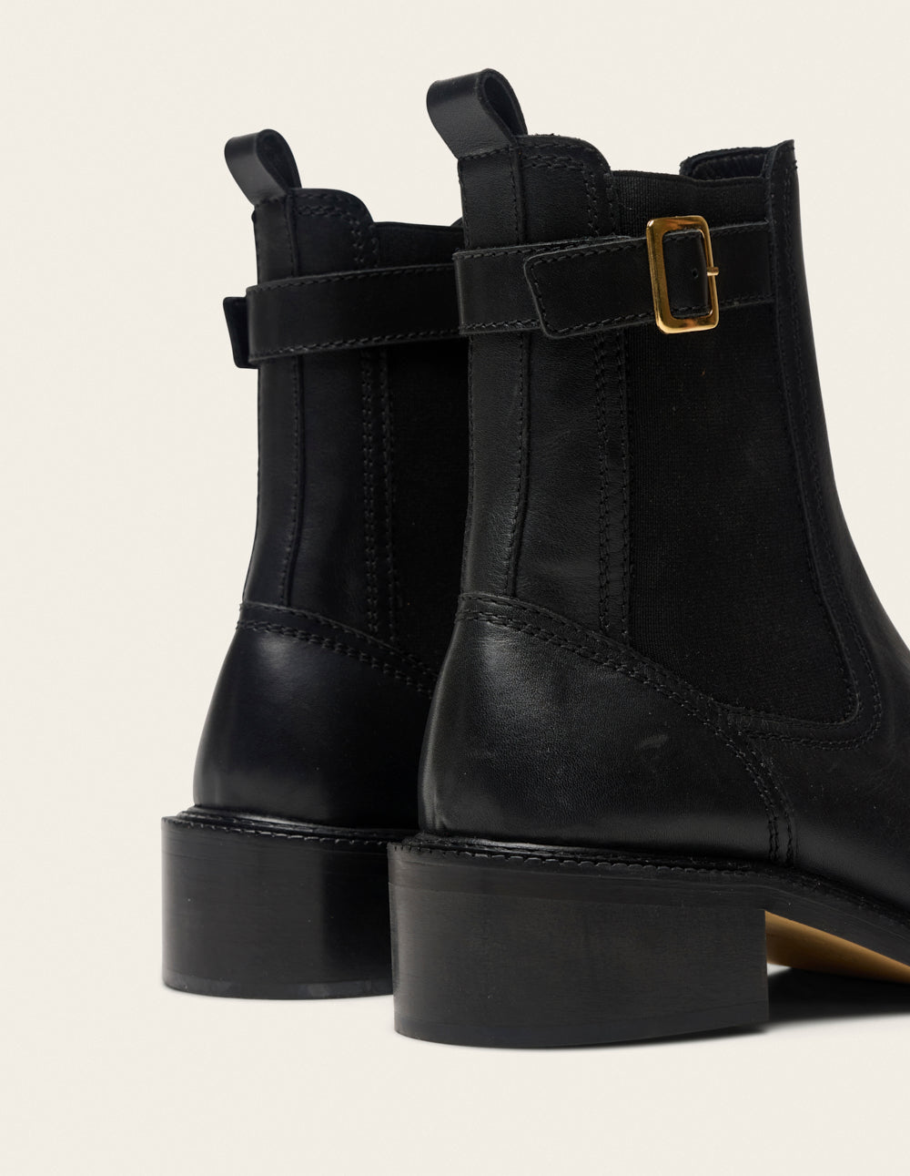 Bottines à talons Jaya - Cuir noir