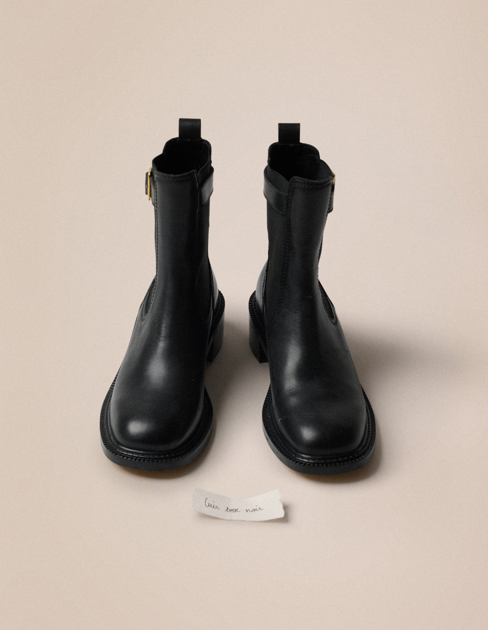 Bottines à talons Jaya - Cuir noir