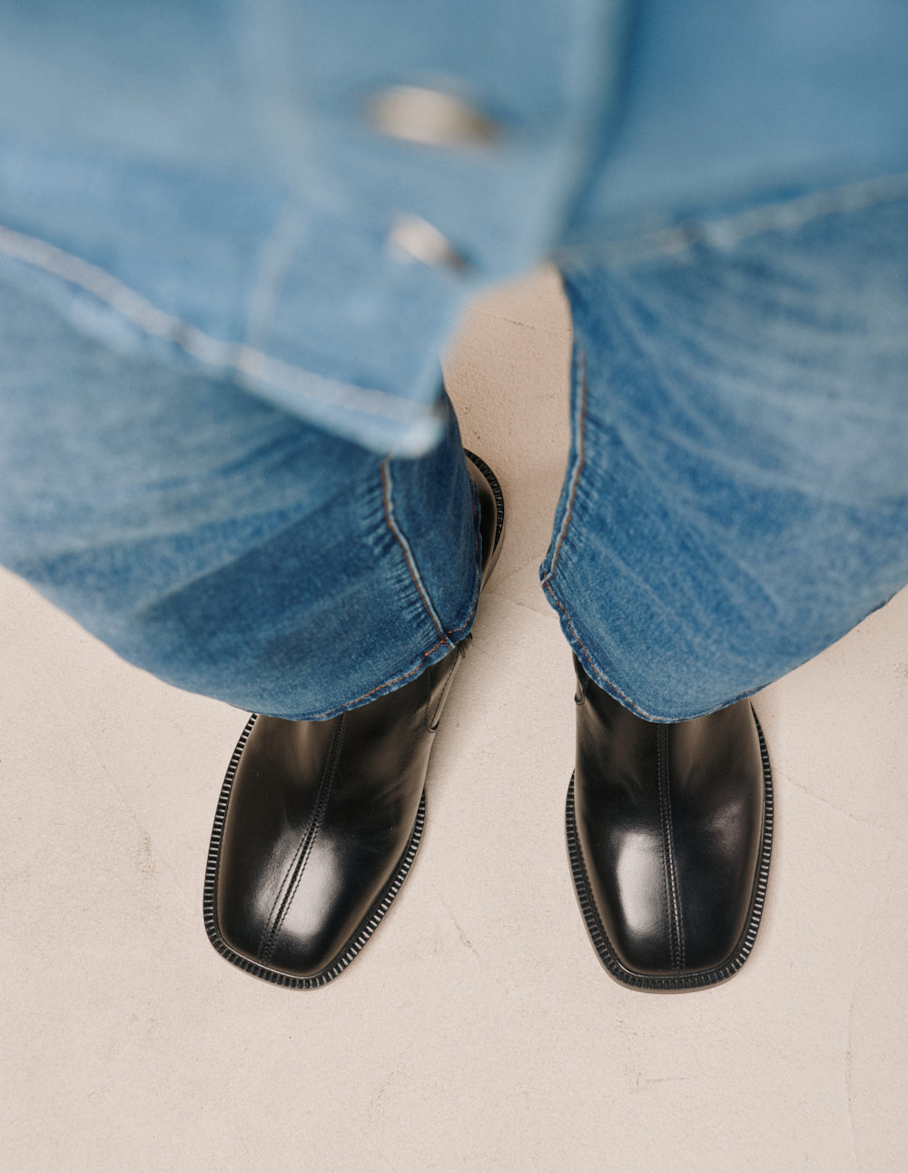Bottines à talons Jozi - Cuir noir