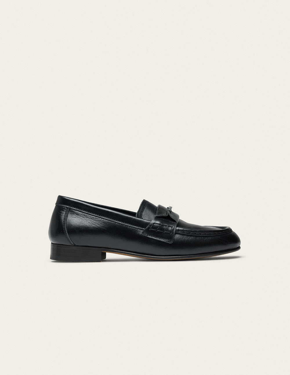 Jylis loafers - Black Pleated Leather