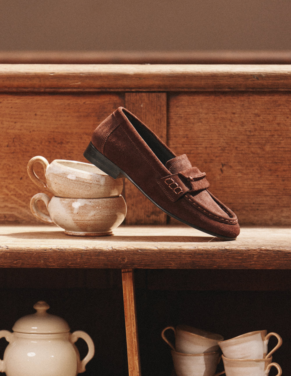 Mocassins Jylis - Suède chocolat